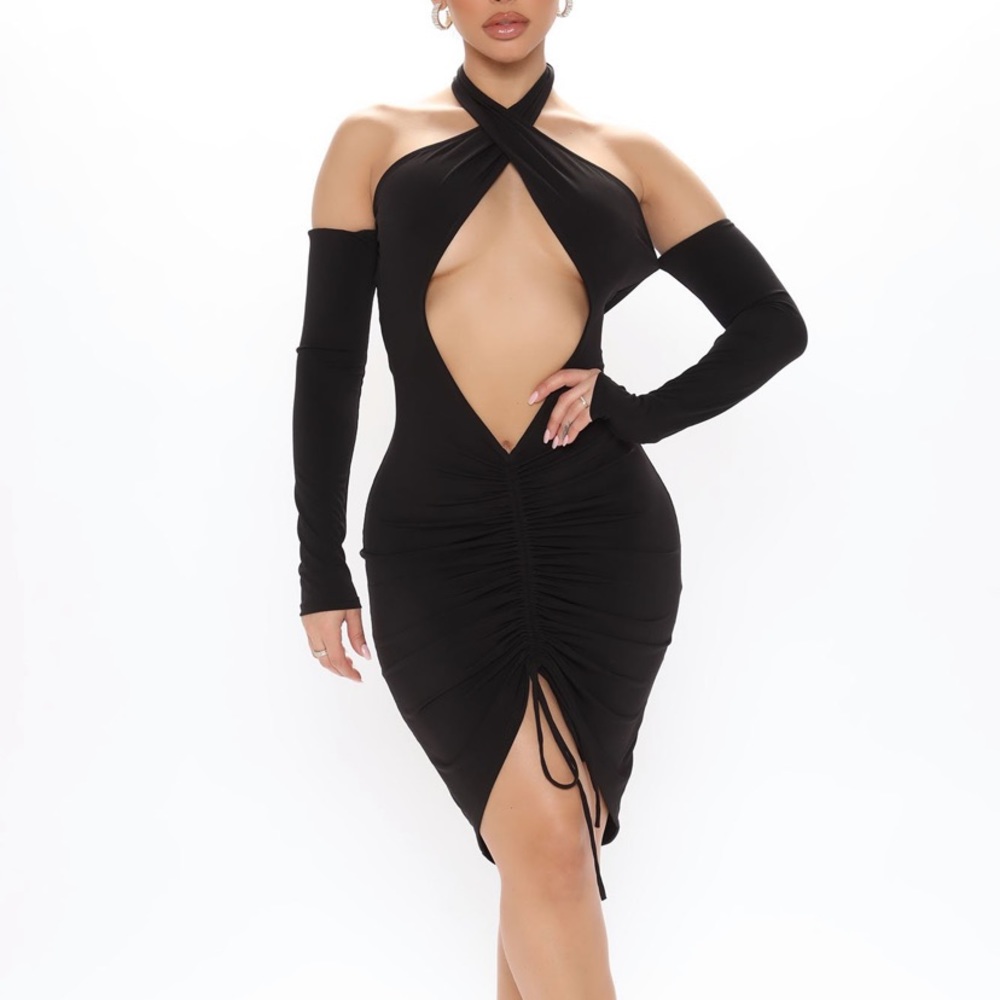 Midnight In Manhattan Mini Dress - Black